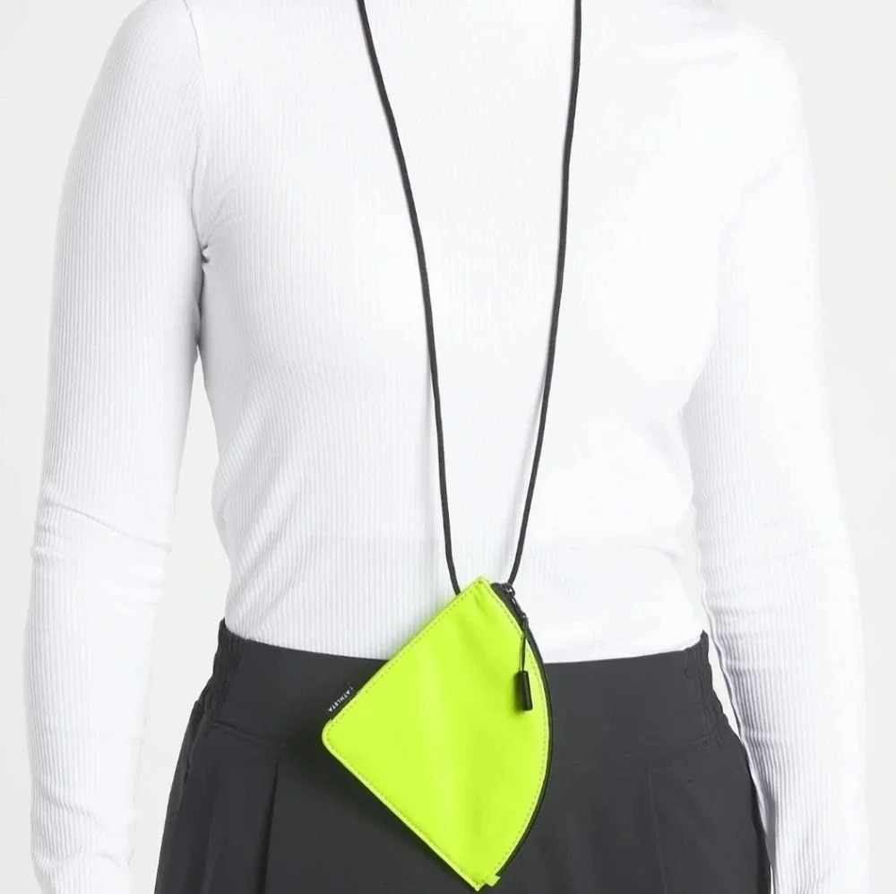 Athleta Workout Bag w/ Lanyard NEON YELLOW